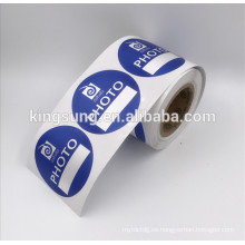 CIRCLE Custom Adinted Sticker adhesivo Roll